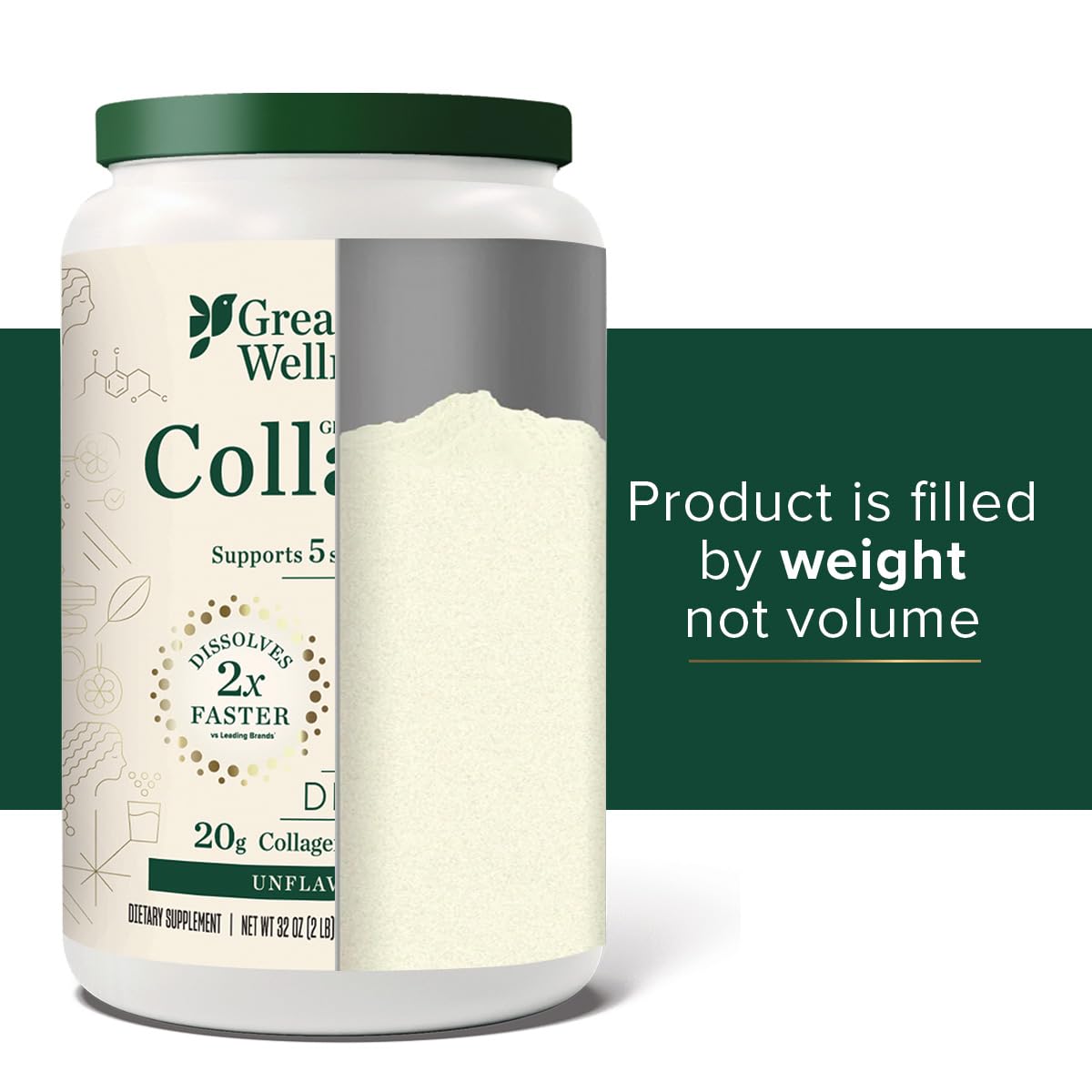 32 oz jar with scoop and labeling