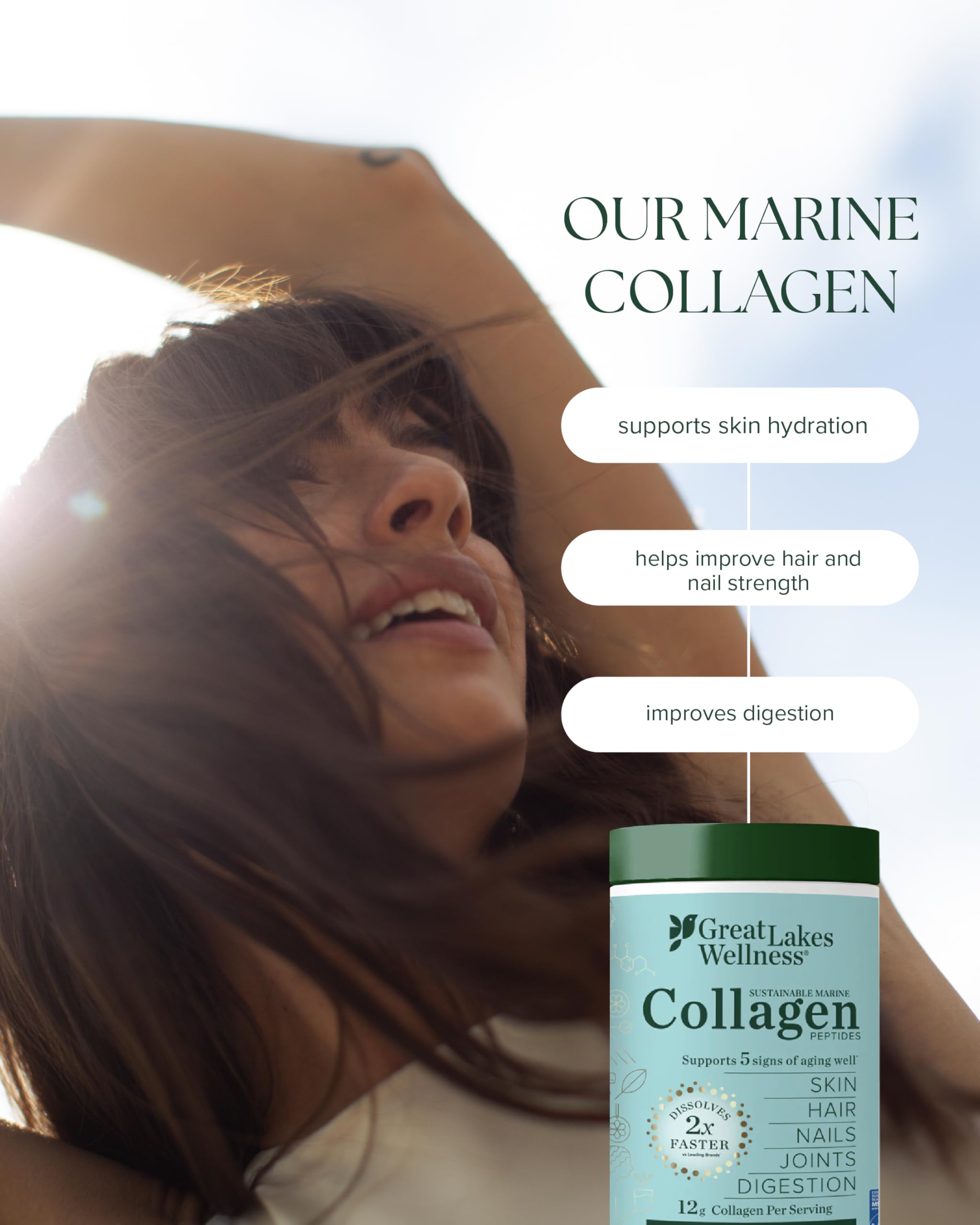 Marine collagen for digestion and joint support
