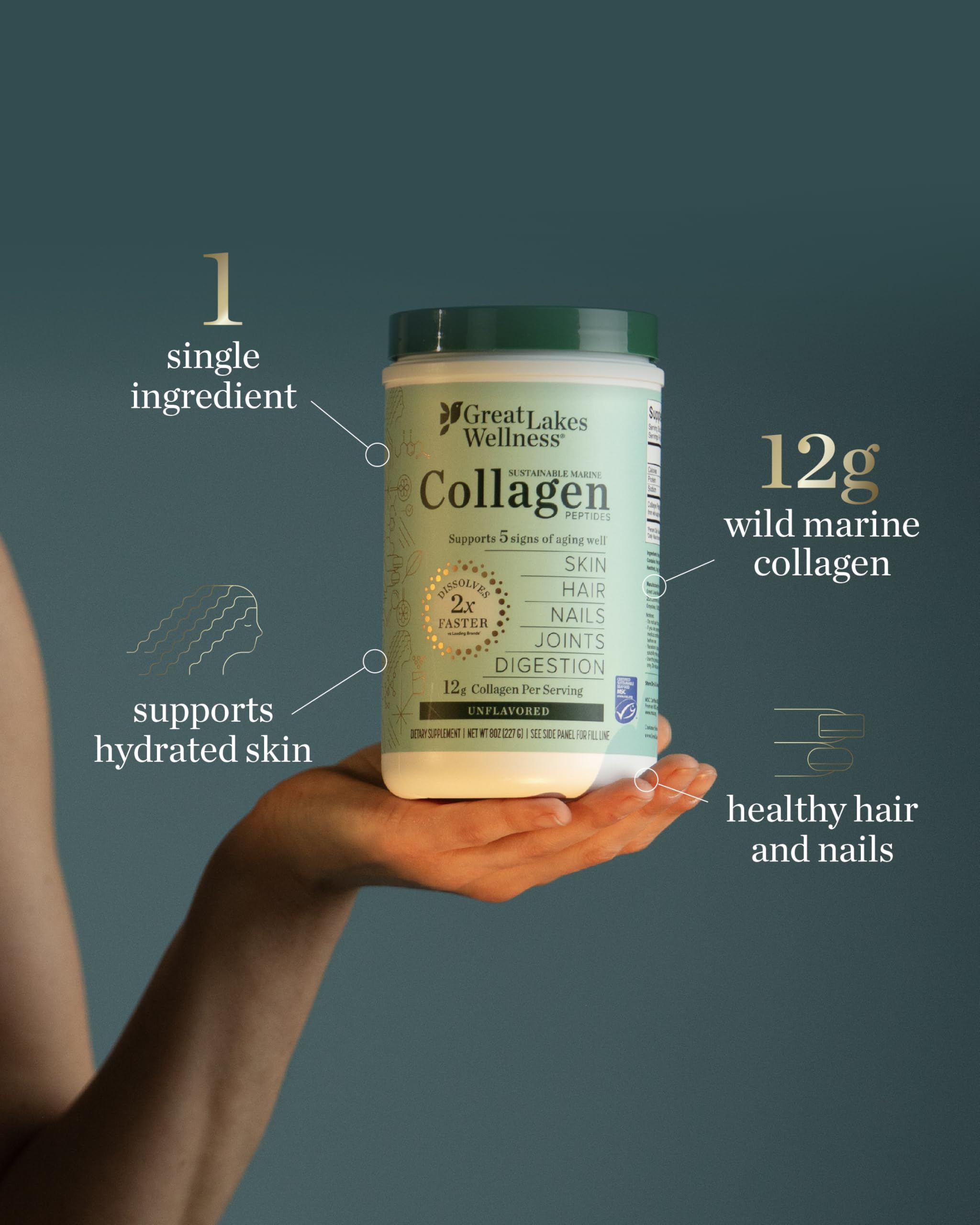 Wild-caught marine collagen source for sustainability