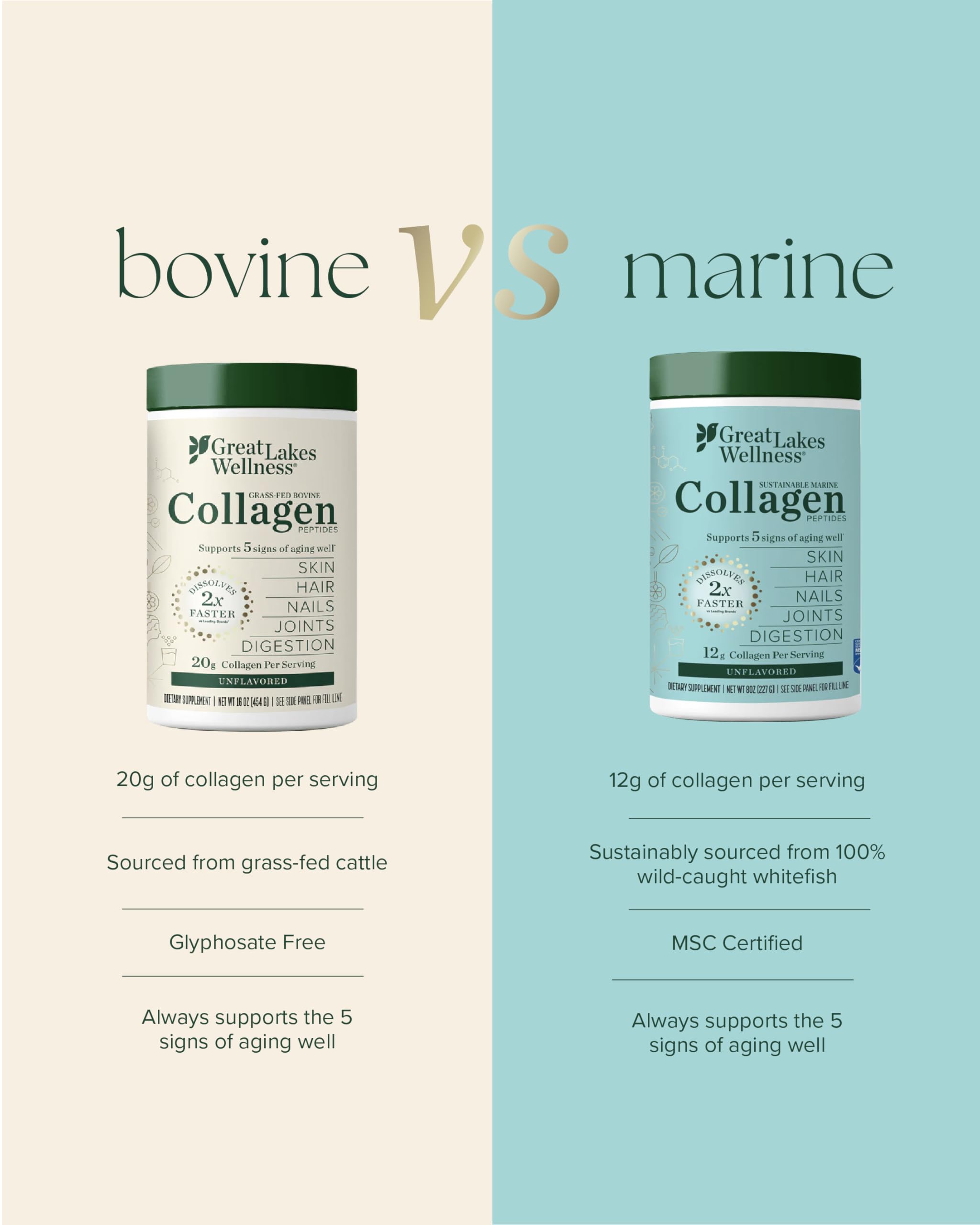 MSC certified sustainable marine collagen