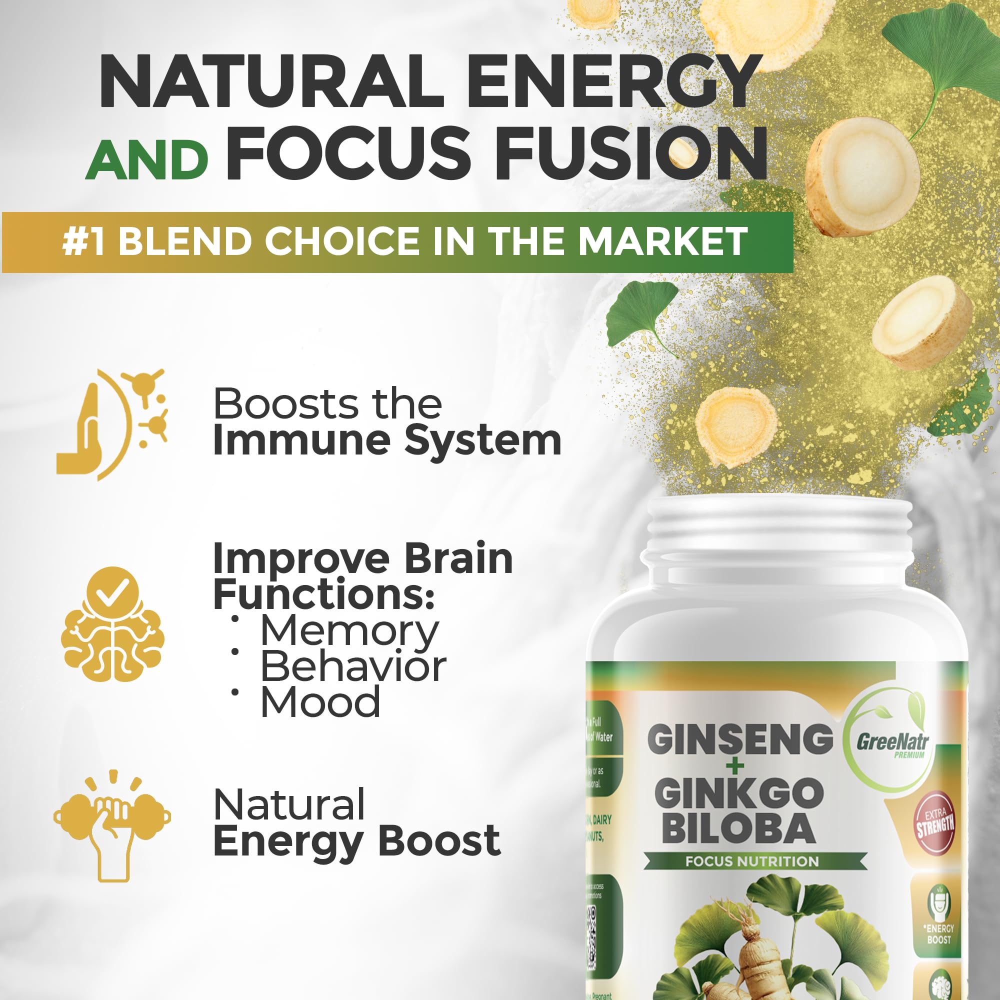 Korean Red Ginseng energy boost capsules