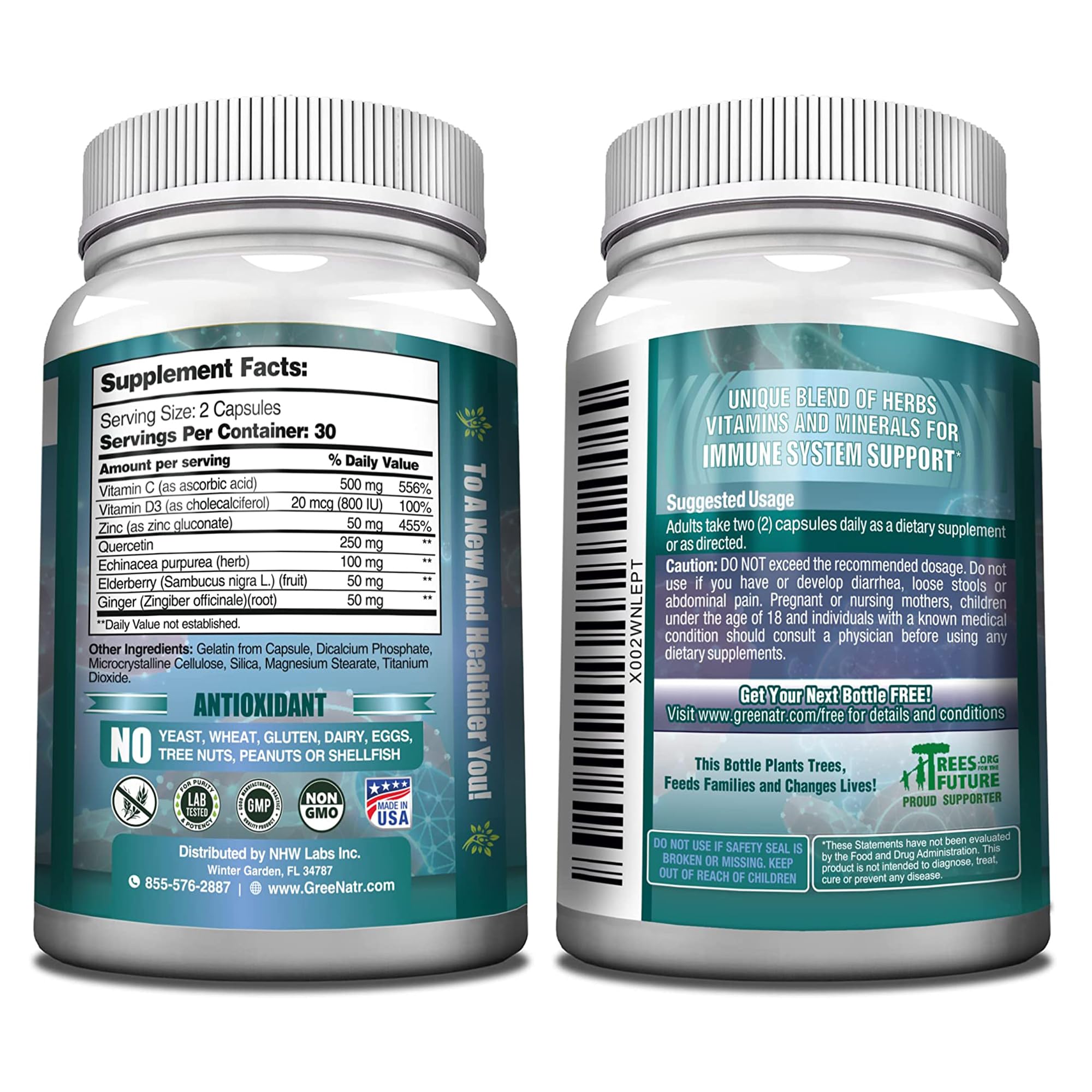 GreeNatr packaging and product imagery showing complete set