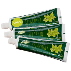 Green Beaver All Natural Toothpaste Spearmint 75ml 3 Pack packaging front