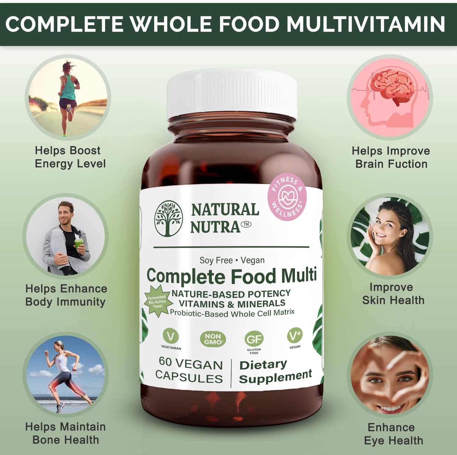 Blend of green foods and immune-supporting herbs