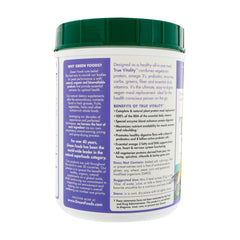 Serving of Green Foods True Vitality Plant Protein Shake Vanilla 25.2 oz