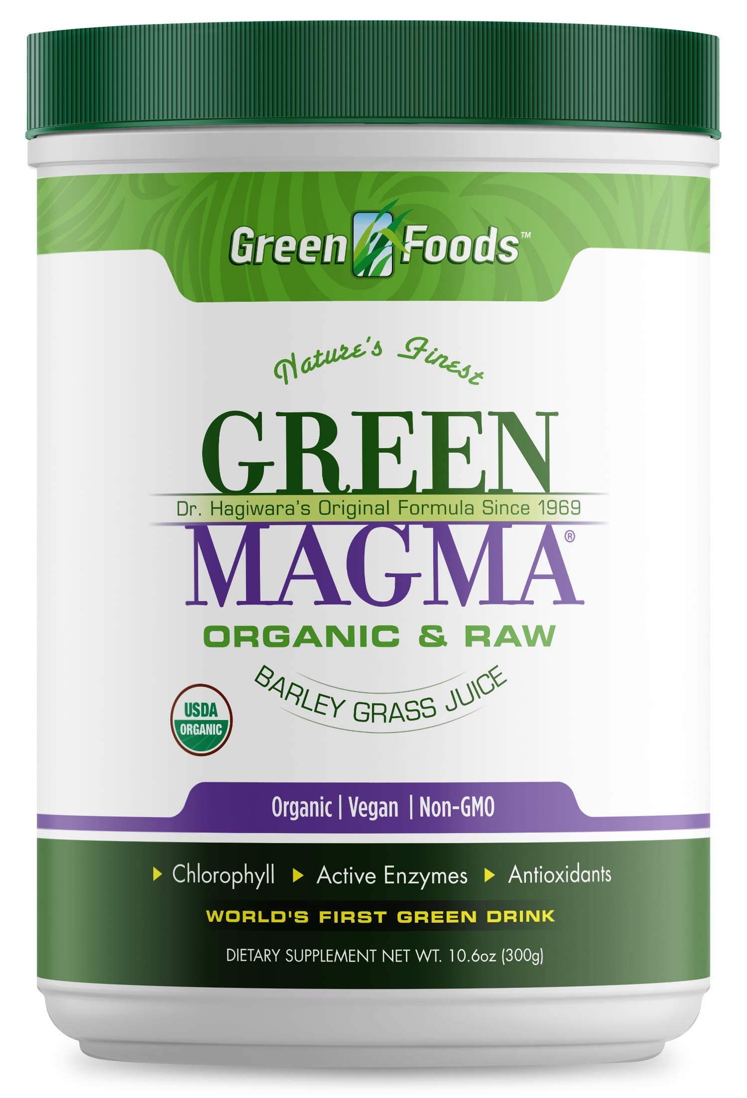Green Foods Green Magma front view 10.6 oz