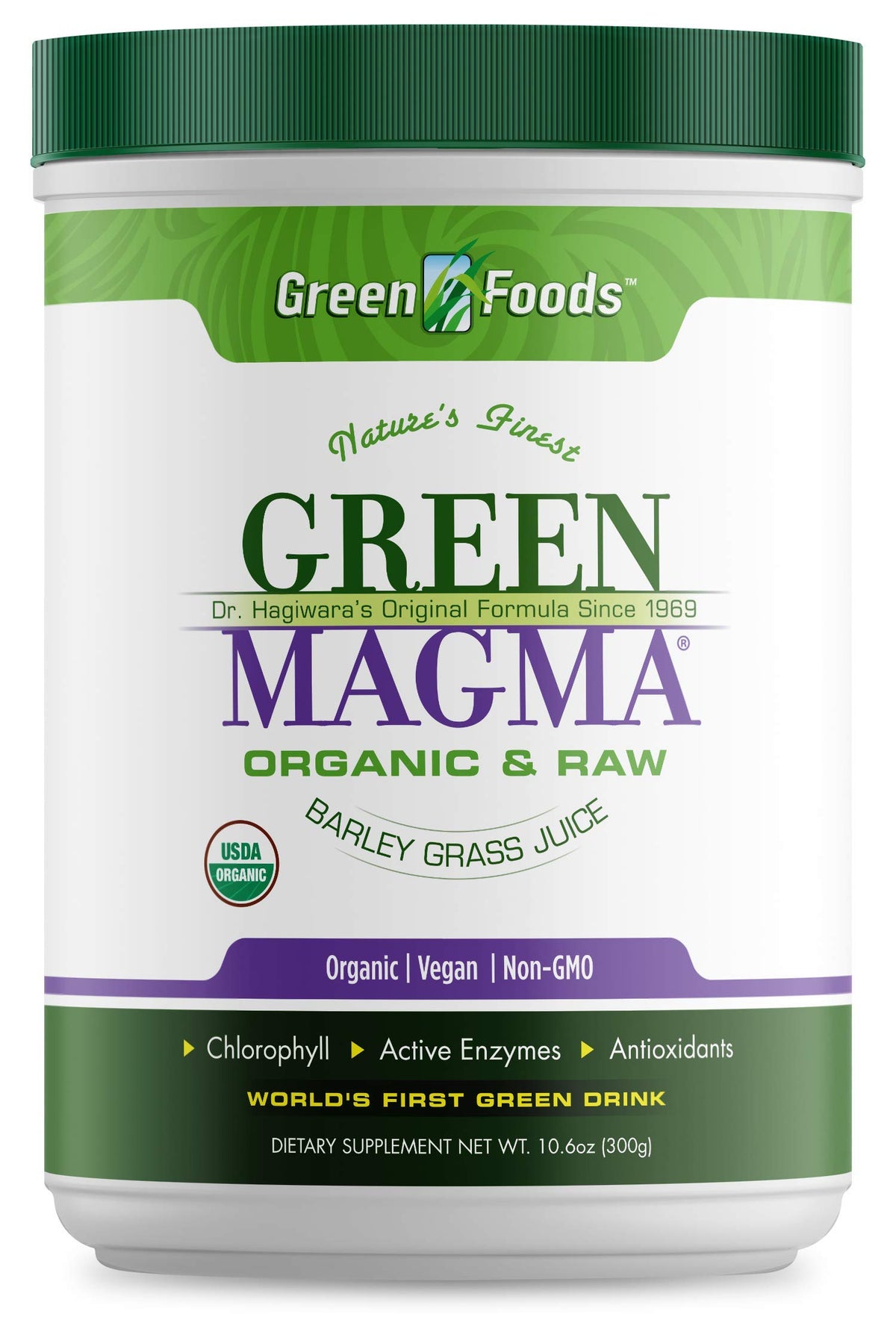 Green Foods Green Magma front view 10.6 oz