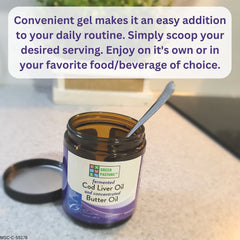 Close-up of the gel texture with spoon