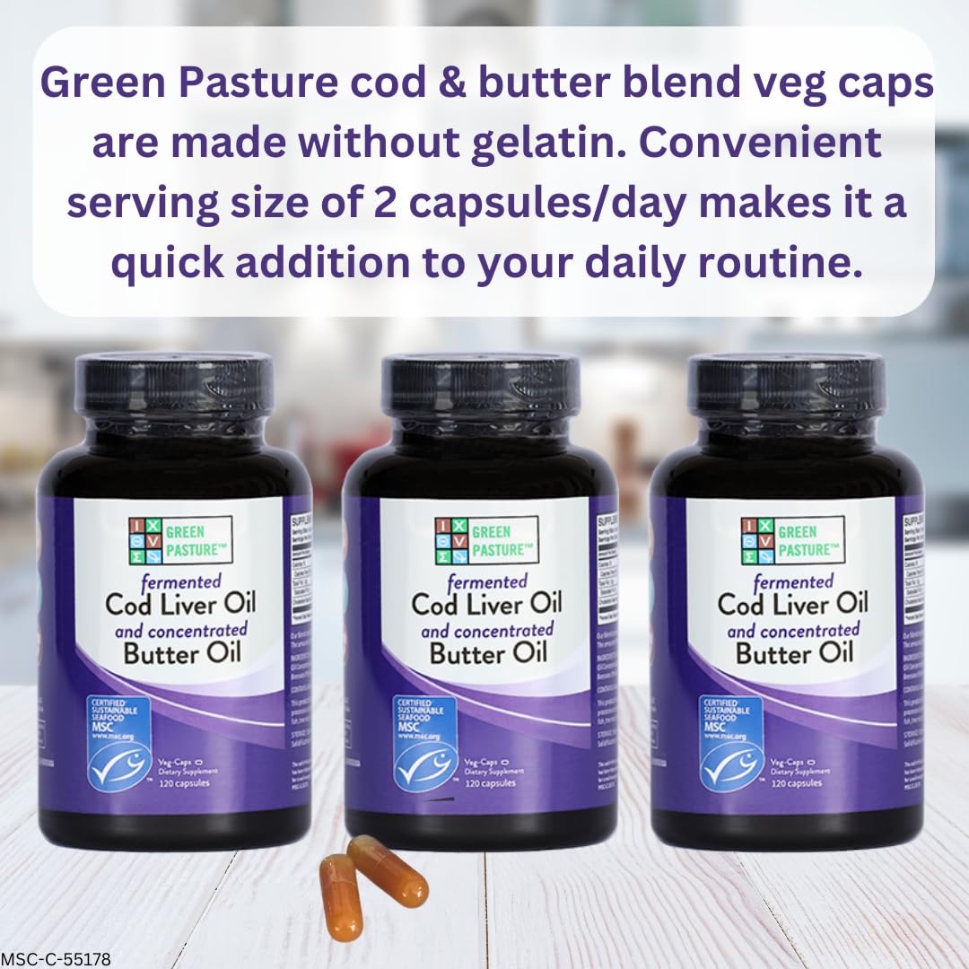 Gel form of Green Pasture cod liver oil butter blend