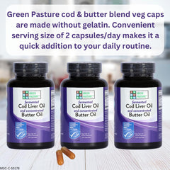 Gel form of Green Pasture cod liver oil butter blend