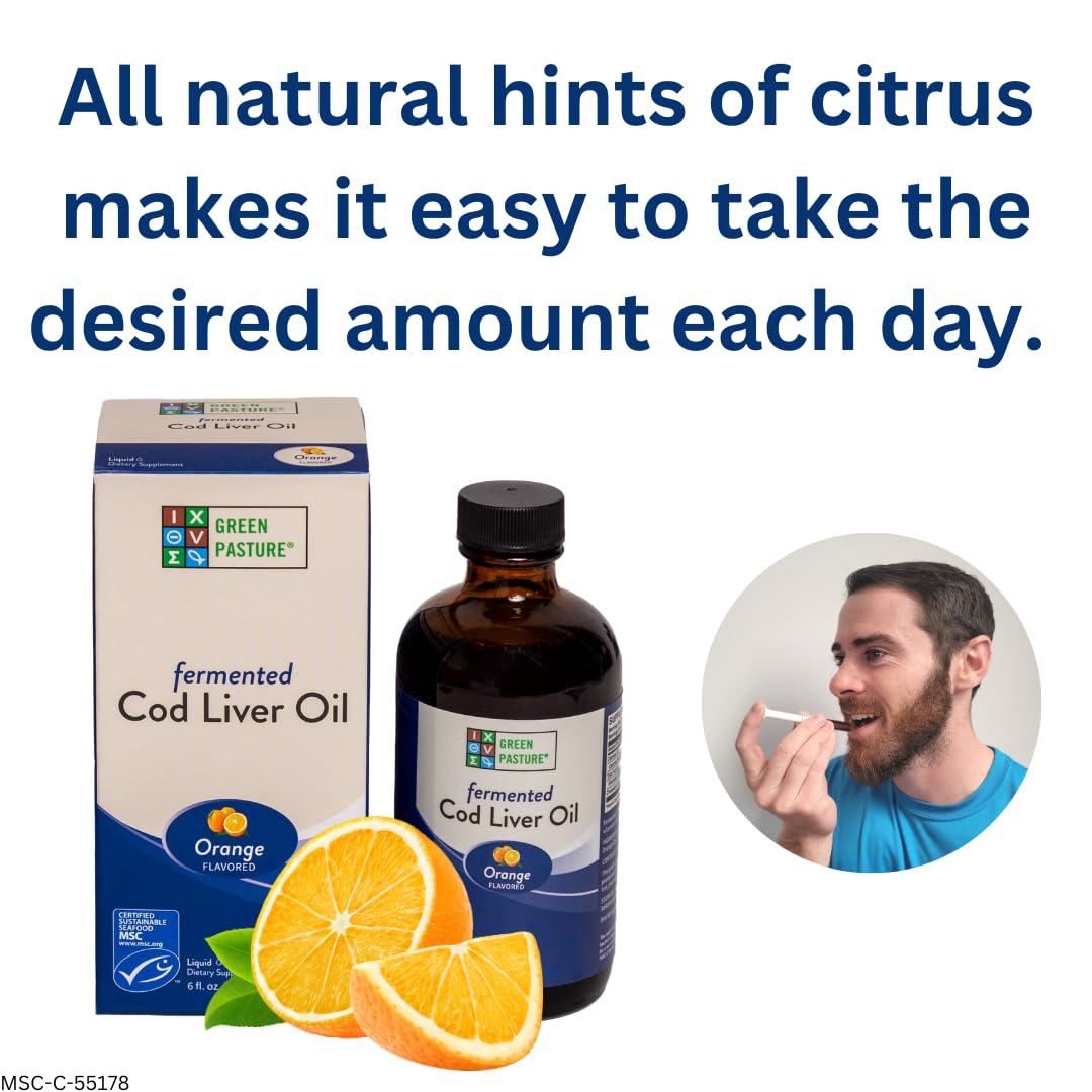 Cod liver oil bottle stored in cabinet or refrigerator (temperature stable)