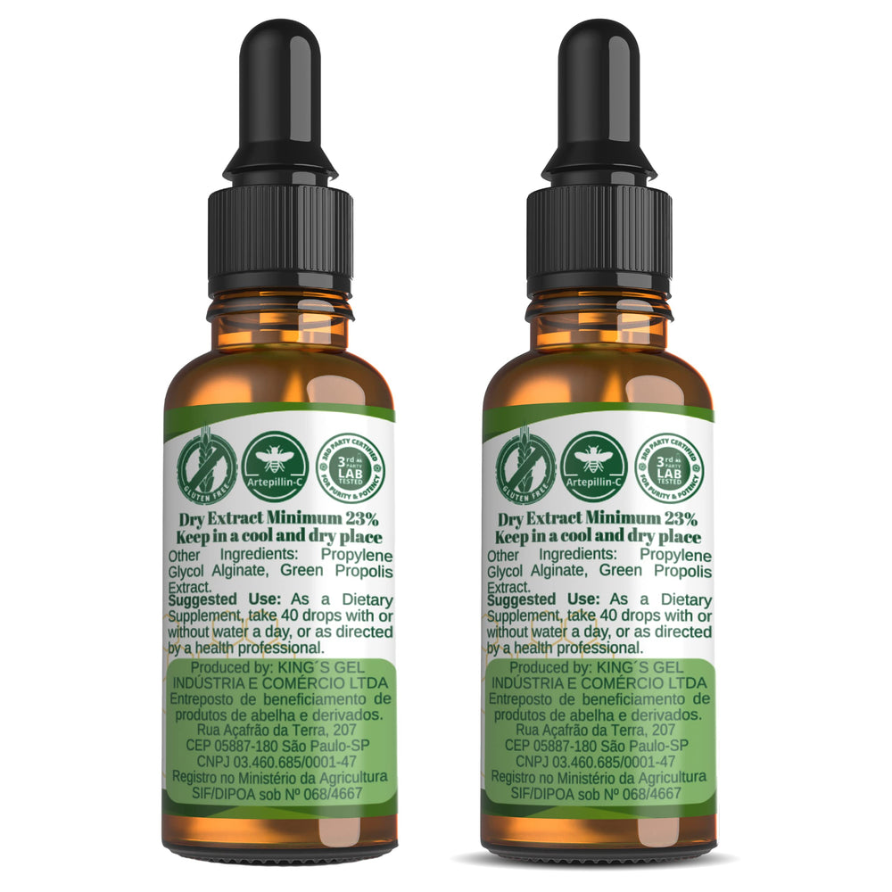 Close-up of Green Propolis Liquid Extract