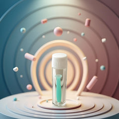 Close-up of the green soft silicone contact lens plunger remover