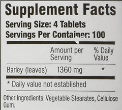 Tablets and bottle of Green Supreme Barley Power