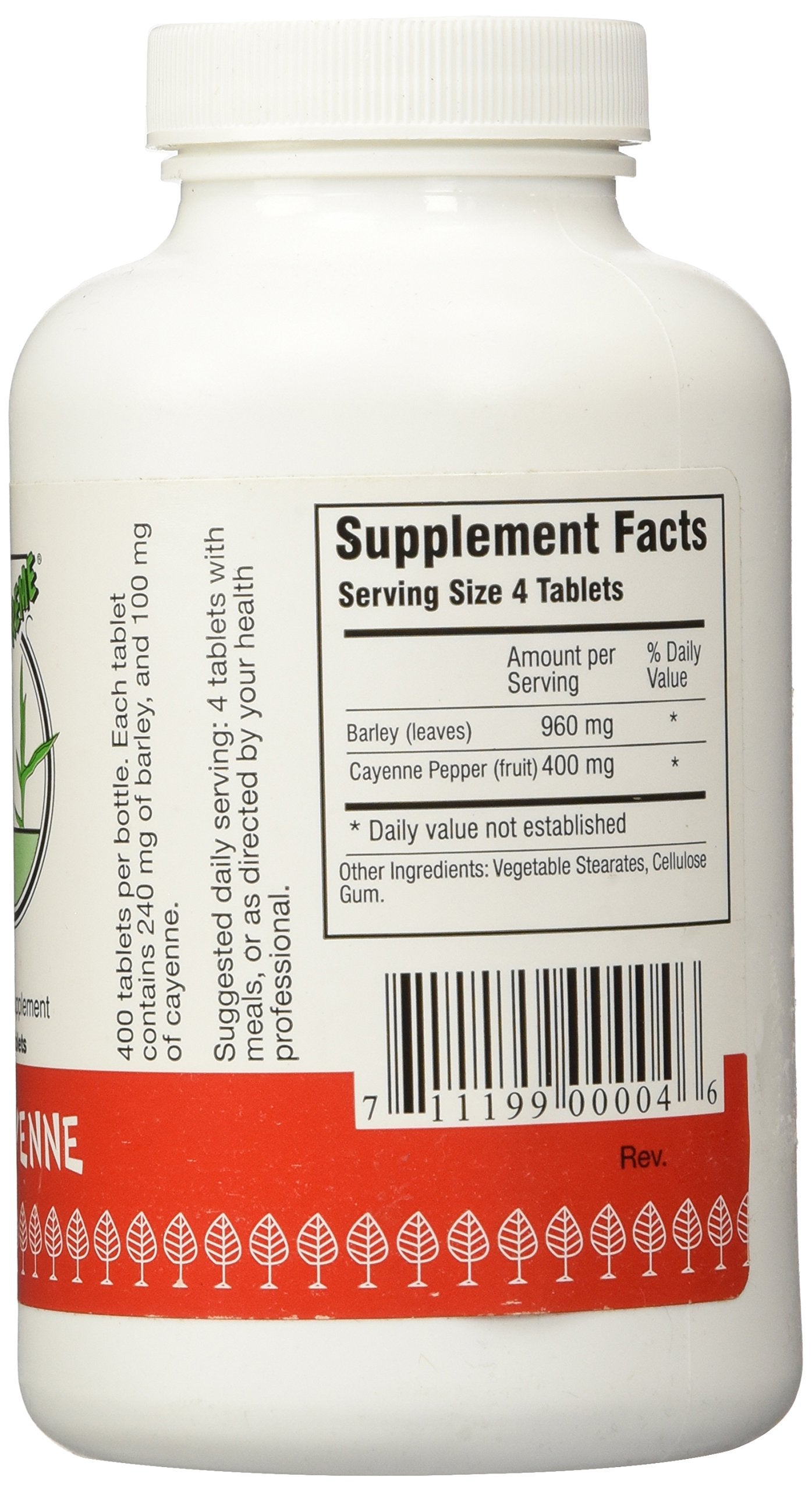 Green Supreme tablet close-up texture, clear view of tablet finish and size benefit