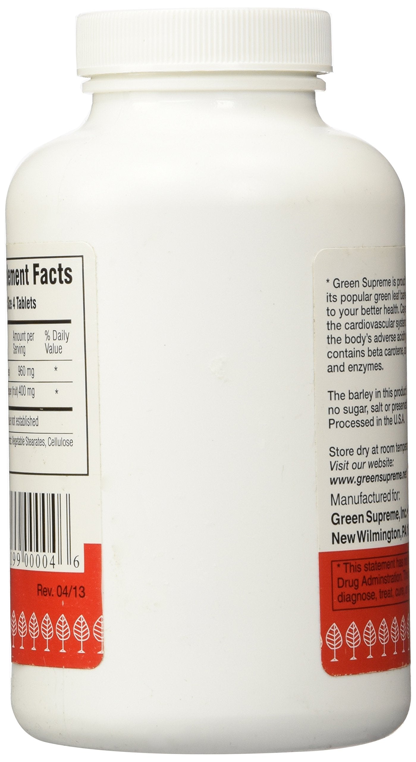 Green Supreme bottle open with tablets spilling into hand, convenient dosage demonstration