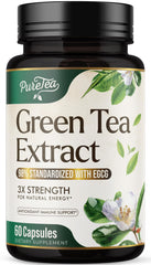 Bottle of Green Tea Extract Capsules 1000mg, 60 capsules