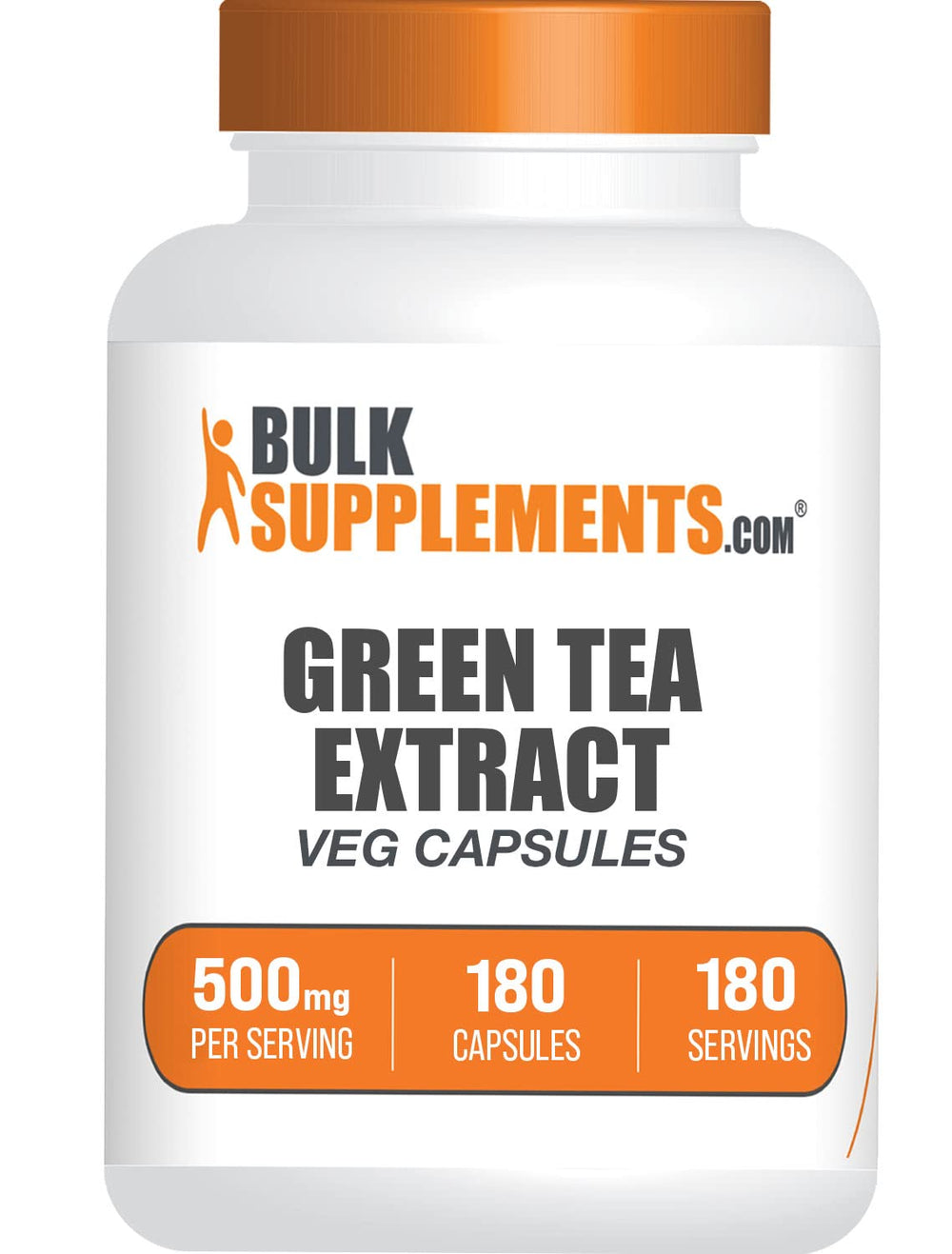 Green Tea Extract Capsules 500mg – 180 vegan capsules