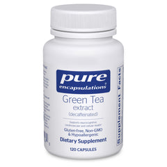 Bottle of Pure Encapsulations Green Tea Extract (Decaffeinated) 120 capsules