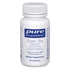 Bottle of Pure Encapsulations Green Tea Extract (Decaffeinated) capsules