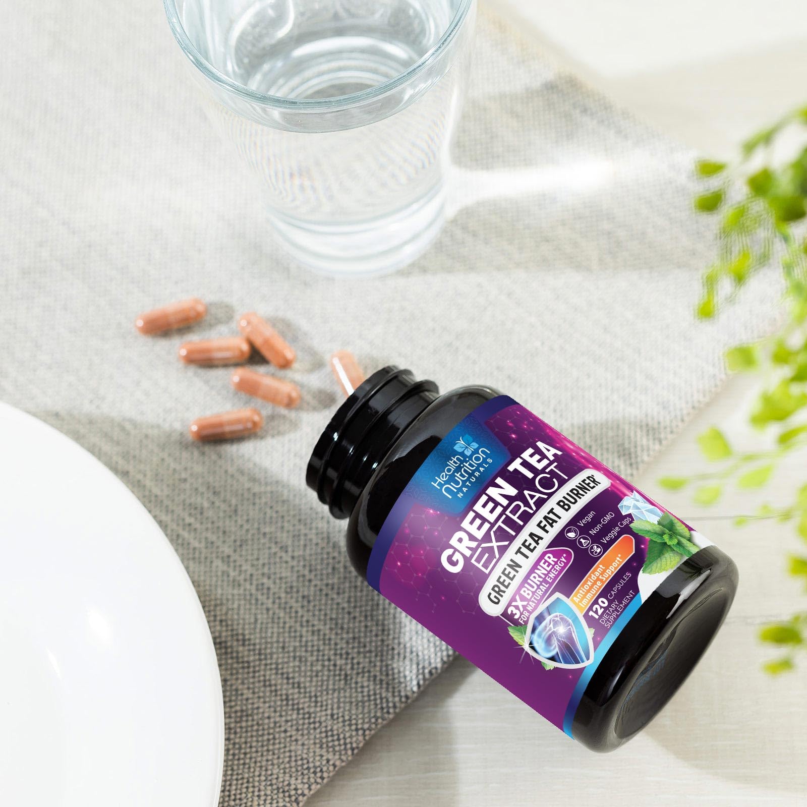 Product showcasing heart and immune health benefits