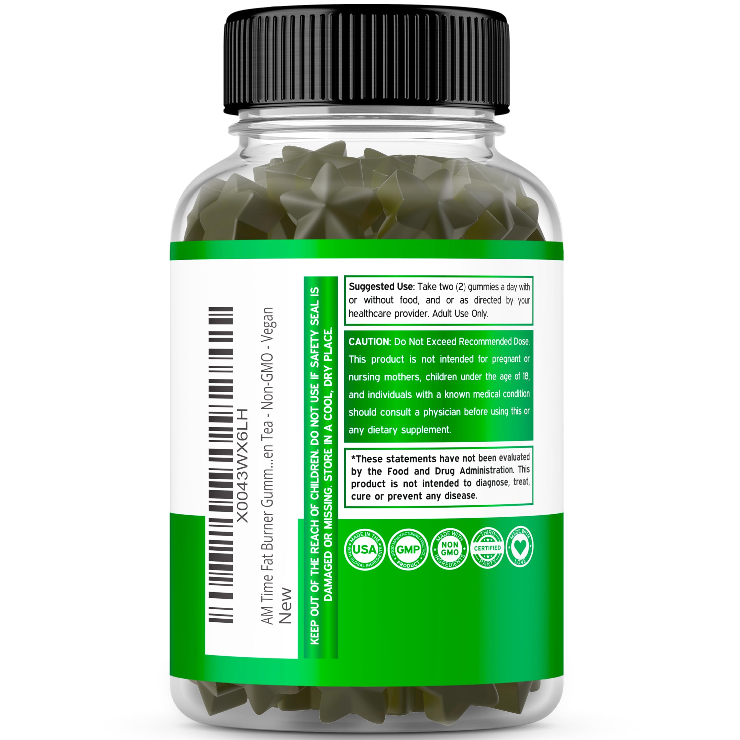 Nutrition detail: 260 mg green tea extract per serving