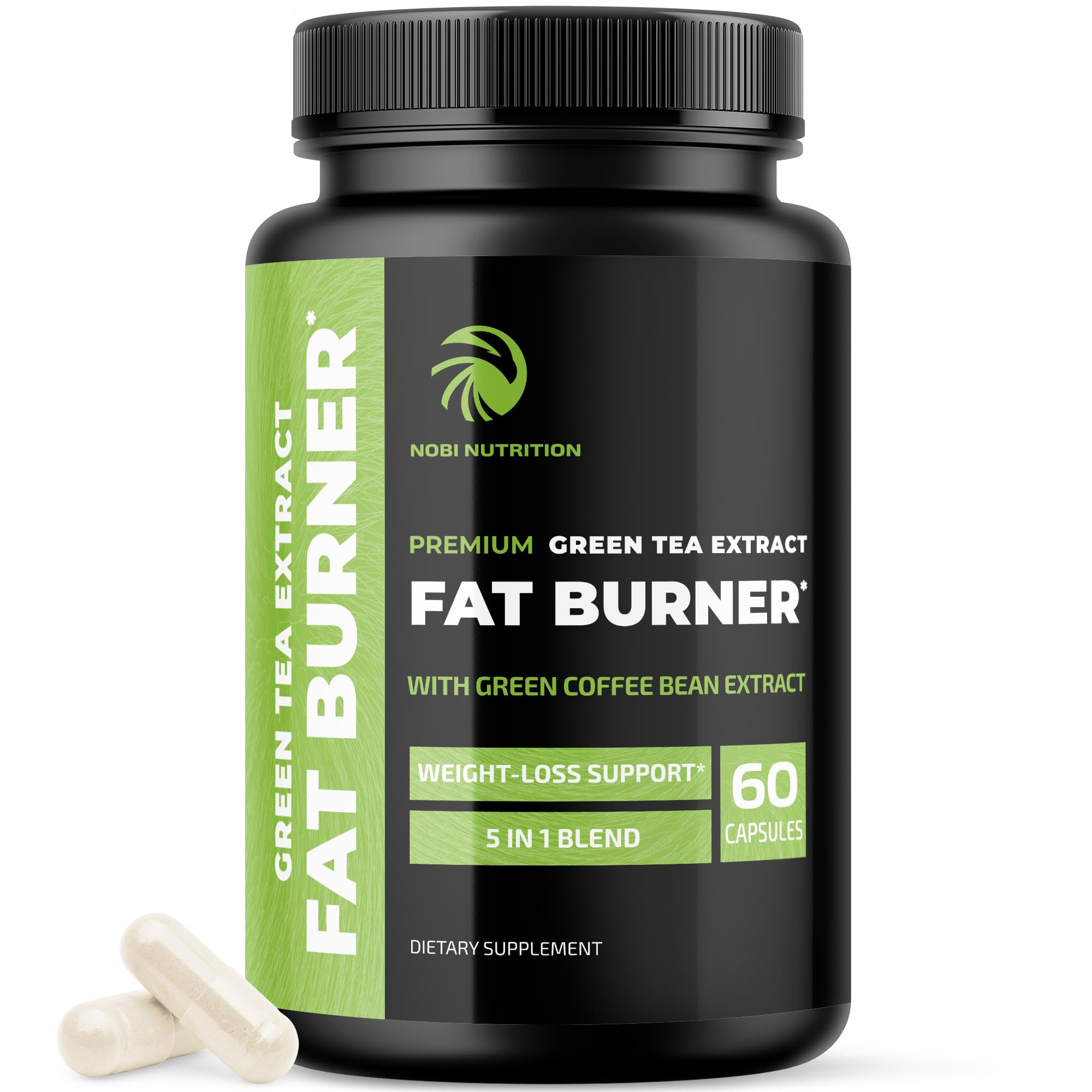 Green Tea Weight Loss Pills bottle front view