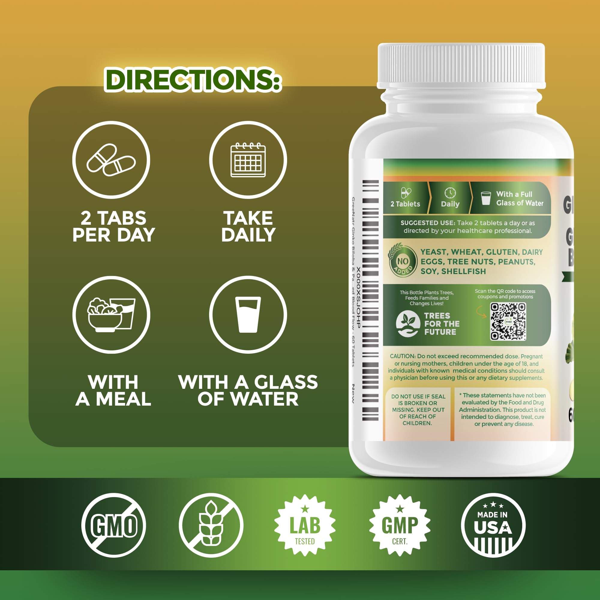 Vegan, non-GMO and gluten-free labeling