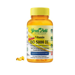 Greenfield Nutritions Halal Vitamin D3 Softgel bottle front