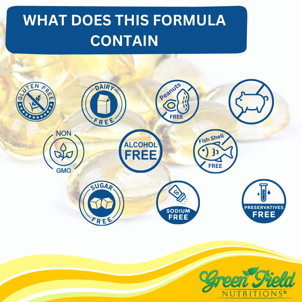 Beef gelatin Halal Vitamin D3 softgels close-up