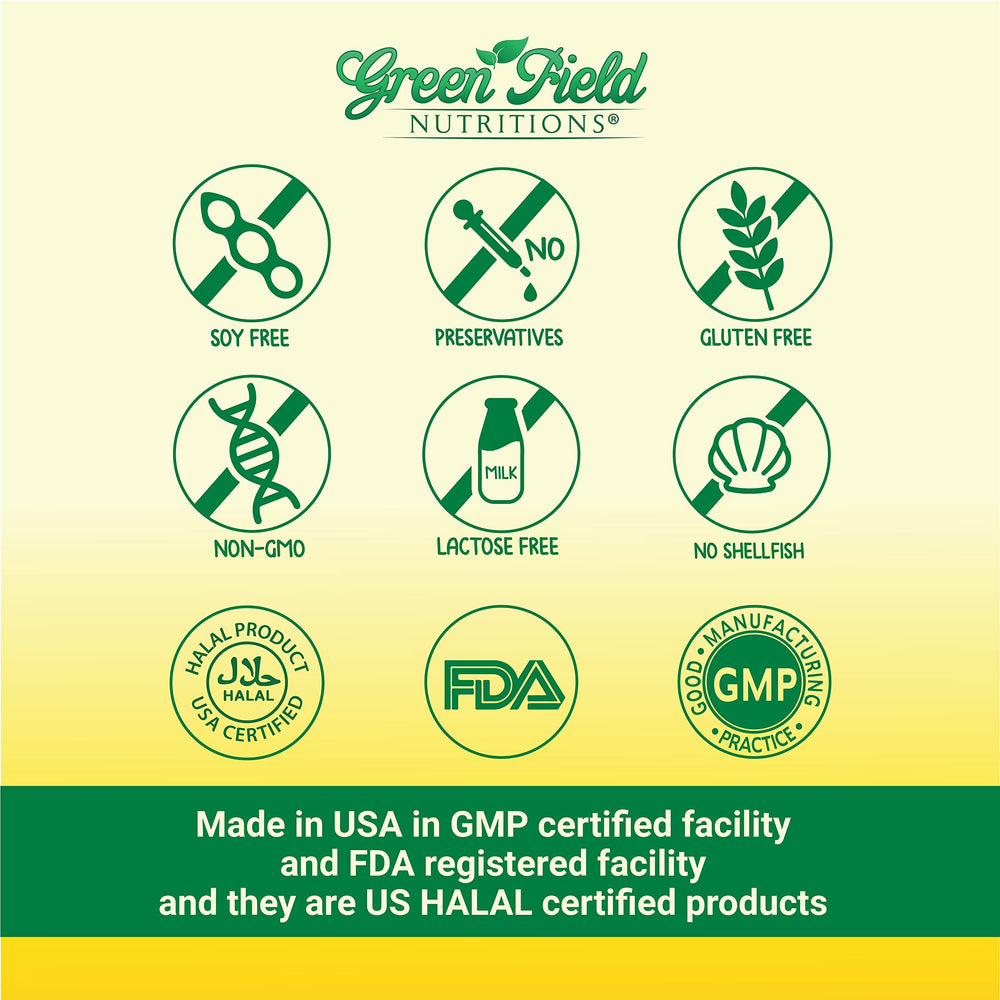 Halal certified fish oil with non-GMO and gluten-free ingredients