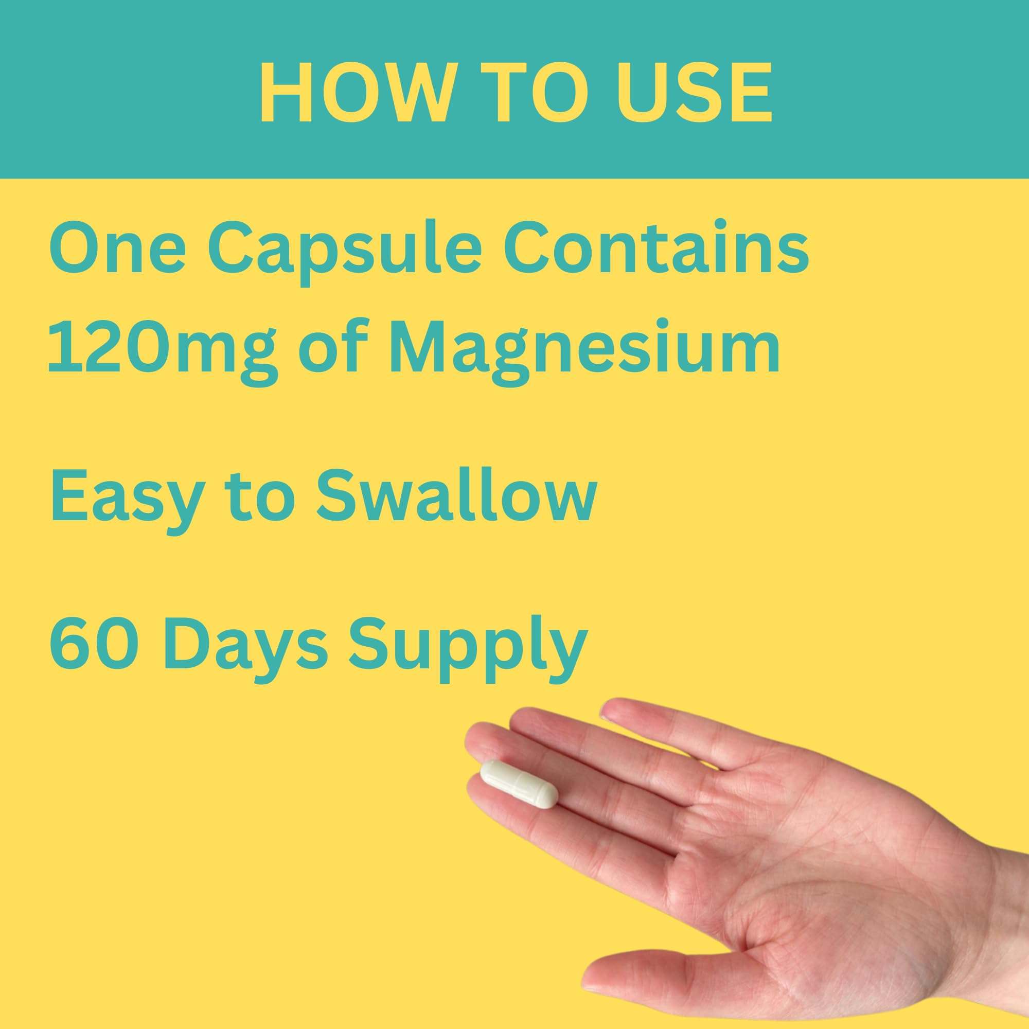 Close-up of Magnesium Glycinate capsules