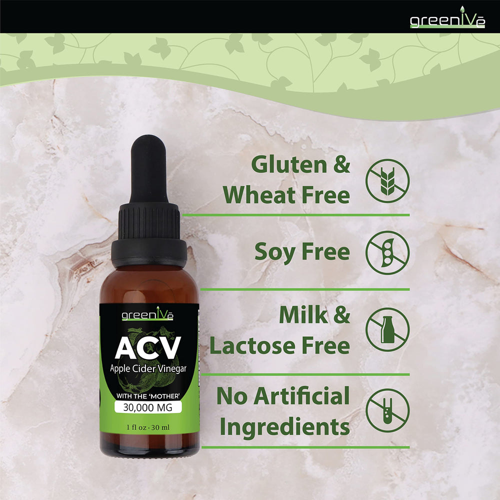 GreenIVe Apple Cider Vinegar Drops amber bottle preserves potency and freshness
