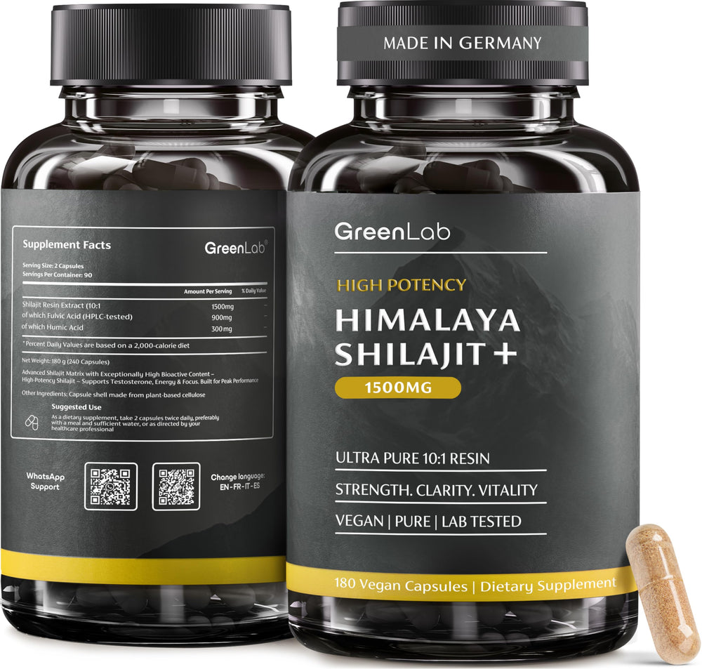 GreenLab Himalayan Shilajit 13,000mg bottle - front view