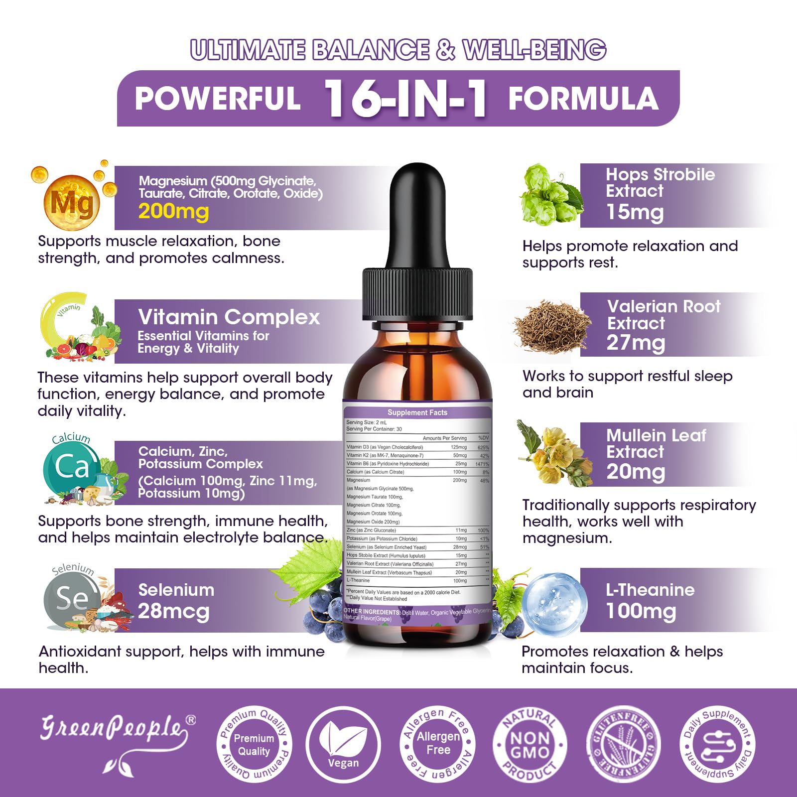 Illustration of GREENPEOPLE 5-in-1 formula