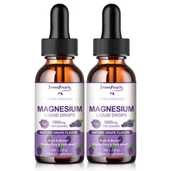 GREENPEOPLE Magnesium Glycinate Liquid Drops bottle with 2-pack label