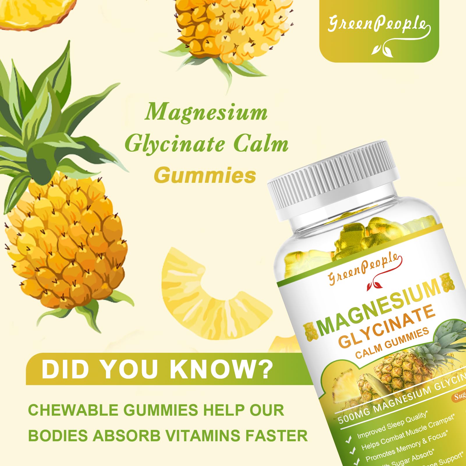 Bone health support with calcium and magnesium in the gummies