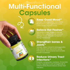 Back view showing supplement facts label