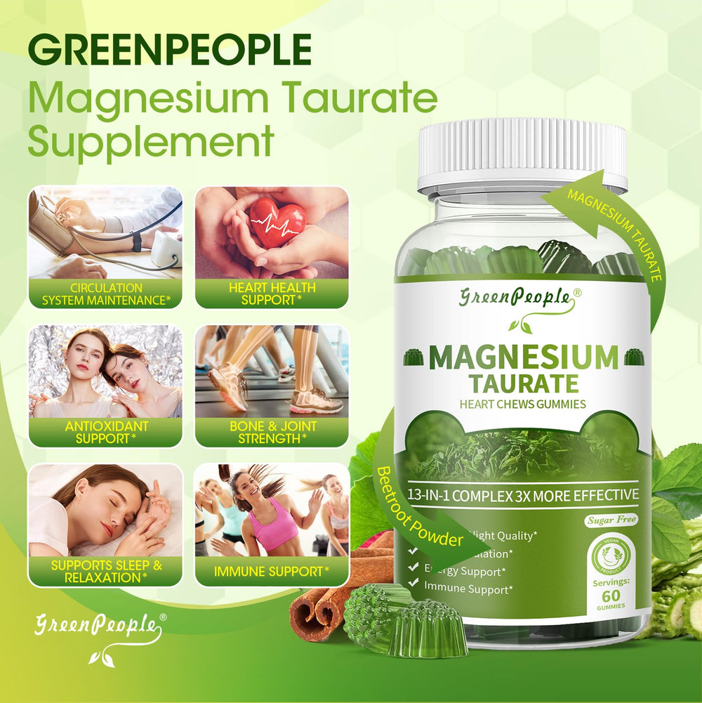 Gummies with highlighted 13-in-1 ingredients such as beetroot and cinnamon