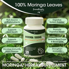 Moringa capsules with turmeric and herbal blend