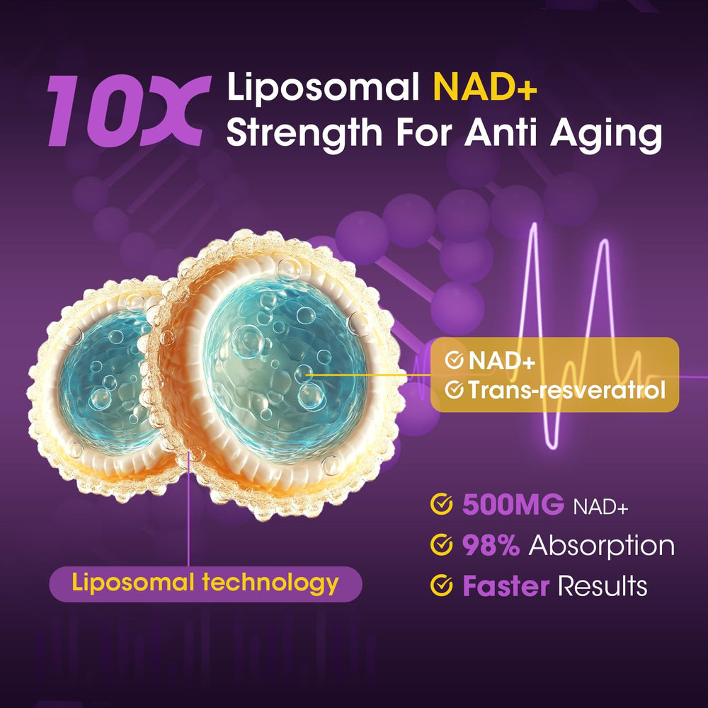 Close-up of GREENPEOPLE NAD+ bottle label