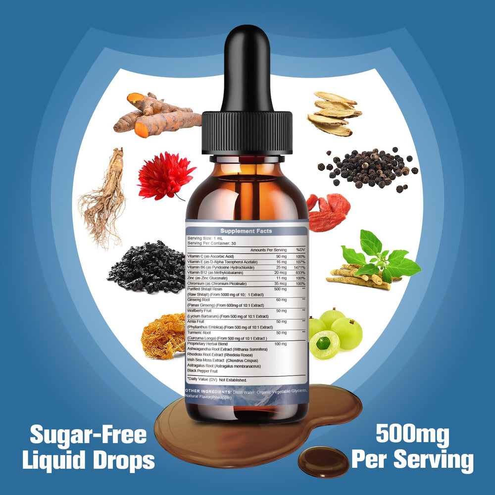 Shilajit with Ashwagandha, Ginseng, Amla and Turmeric