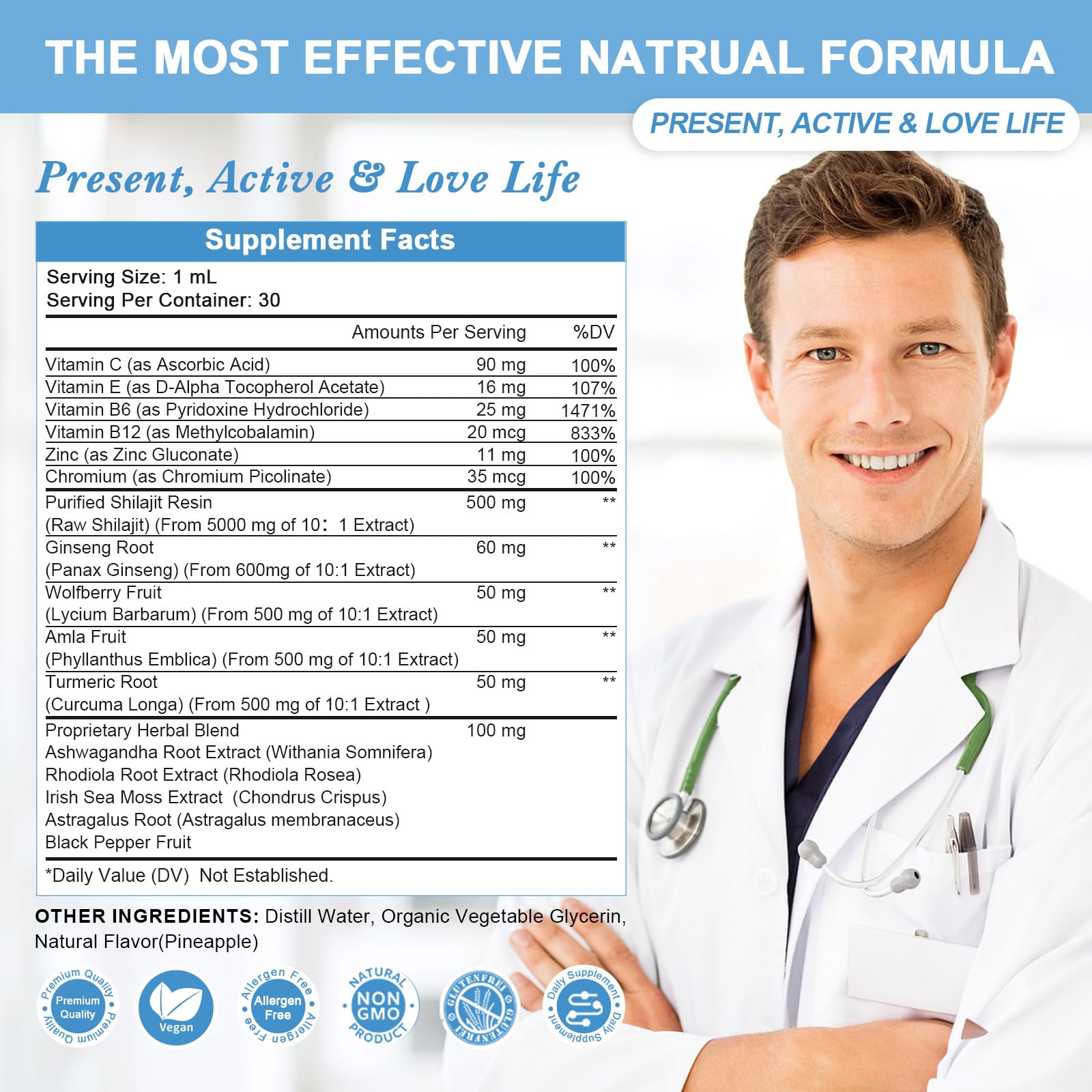 Bottles and packaging for GREENPEOPLE Shilajit Drops