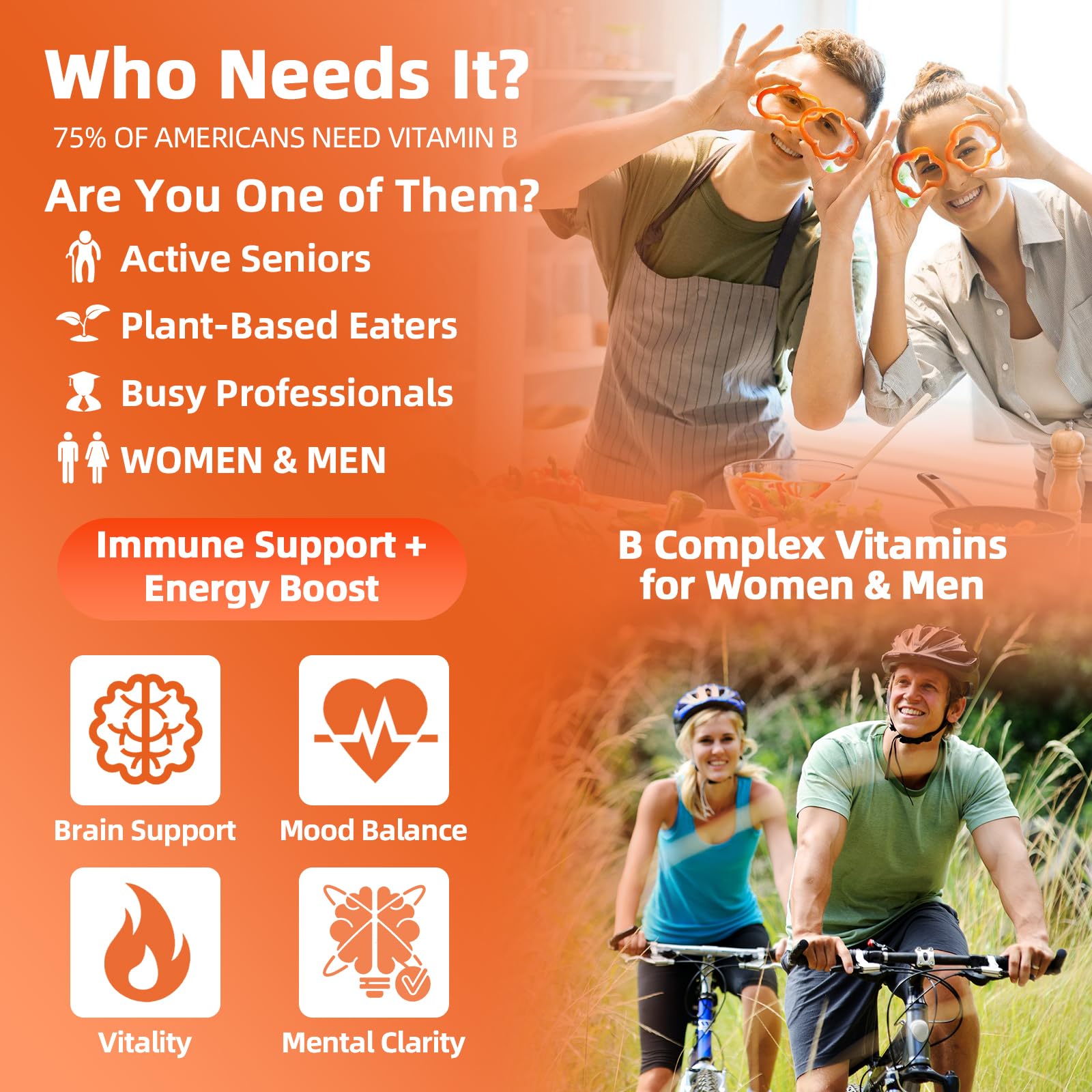 Lifestyle image showing energy and focus