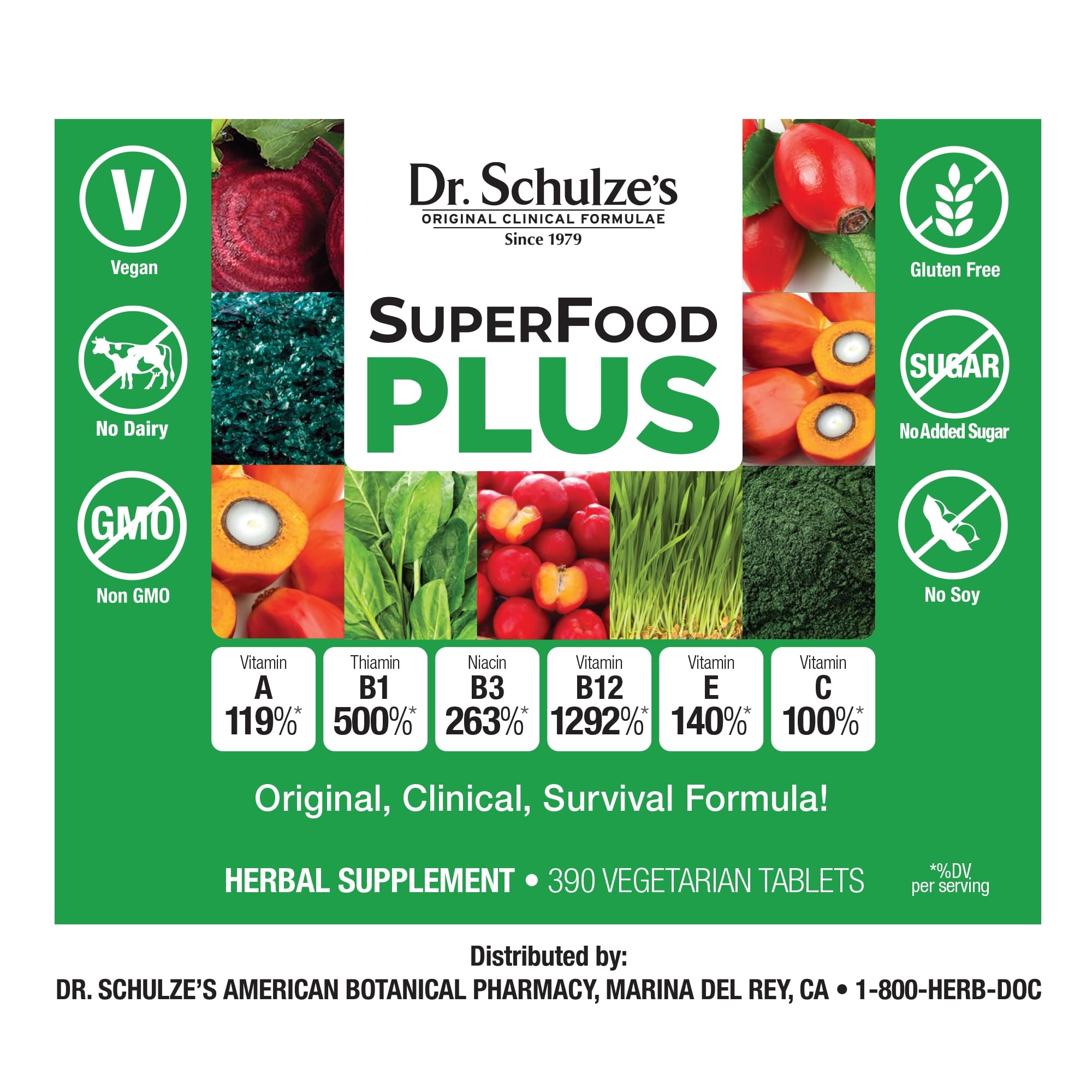 Green superfood blend ingredients