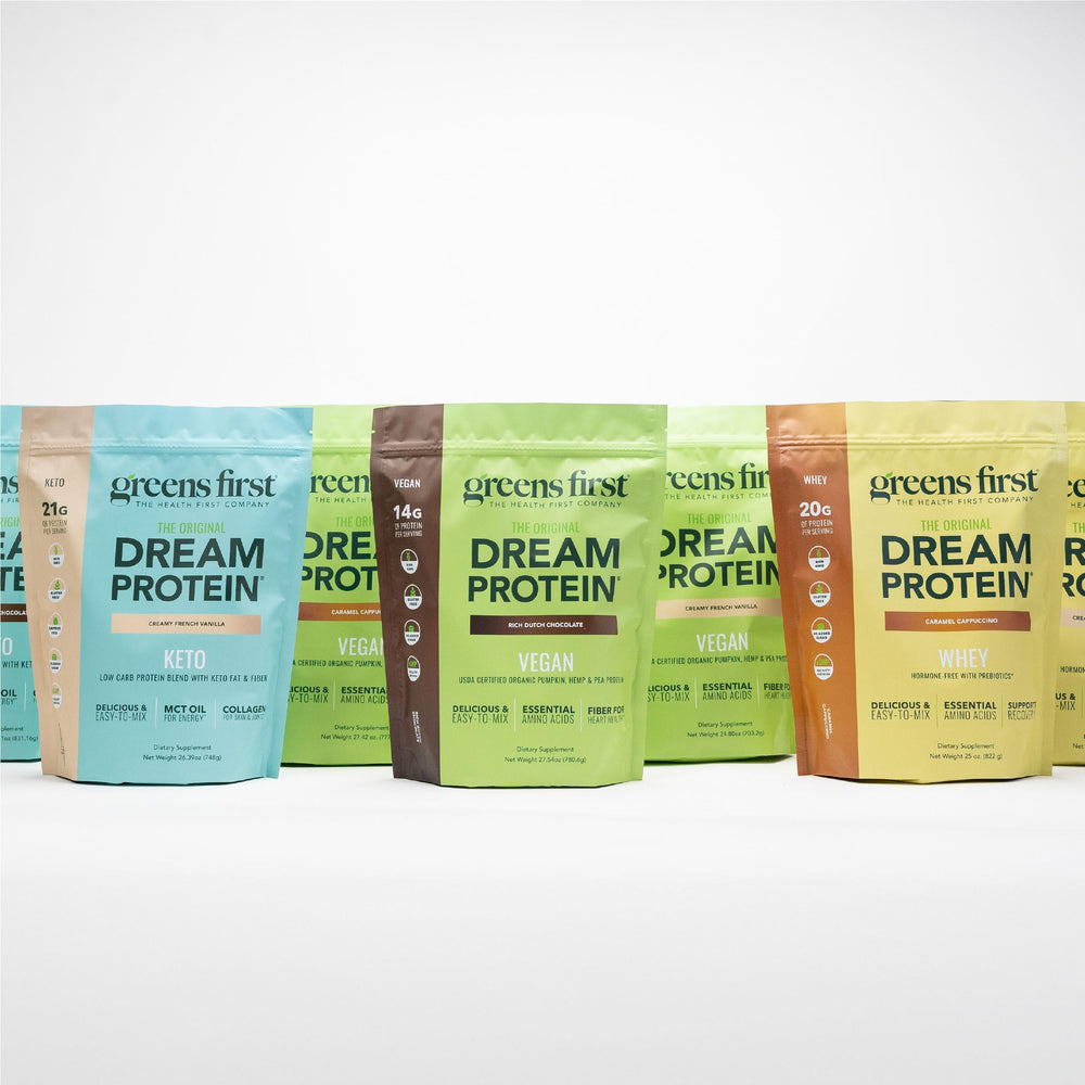 MCT oil feature highlight on Greens First Dream Protein Powder