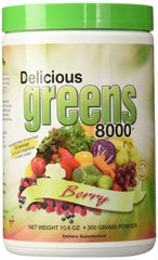 Greens World Delicious Greens 8000 Berry bottle - 10.6 oz