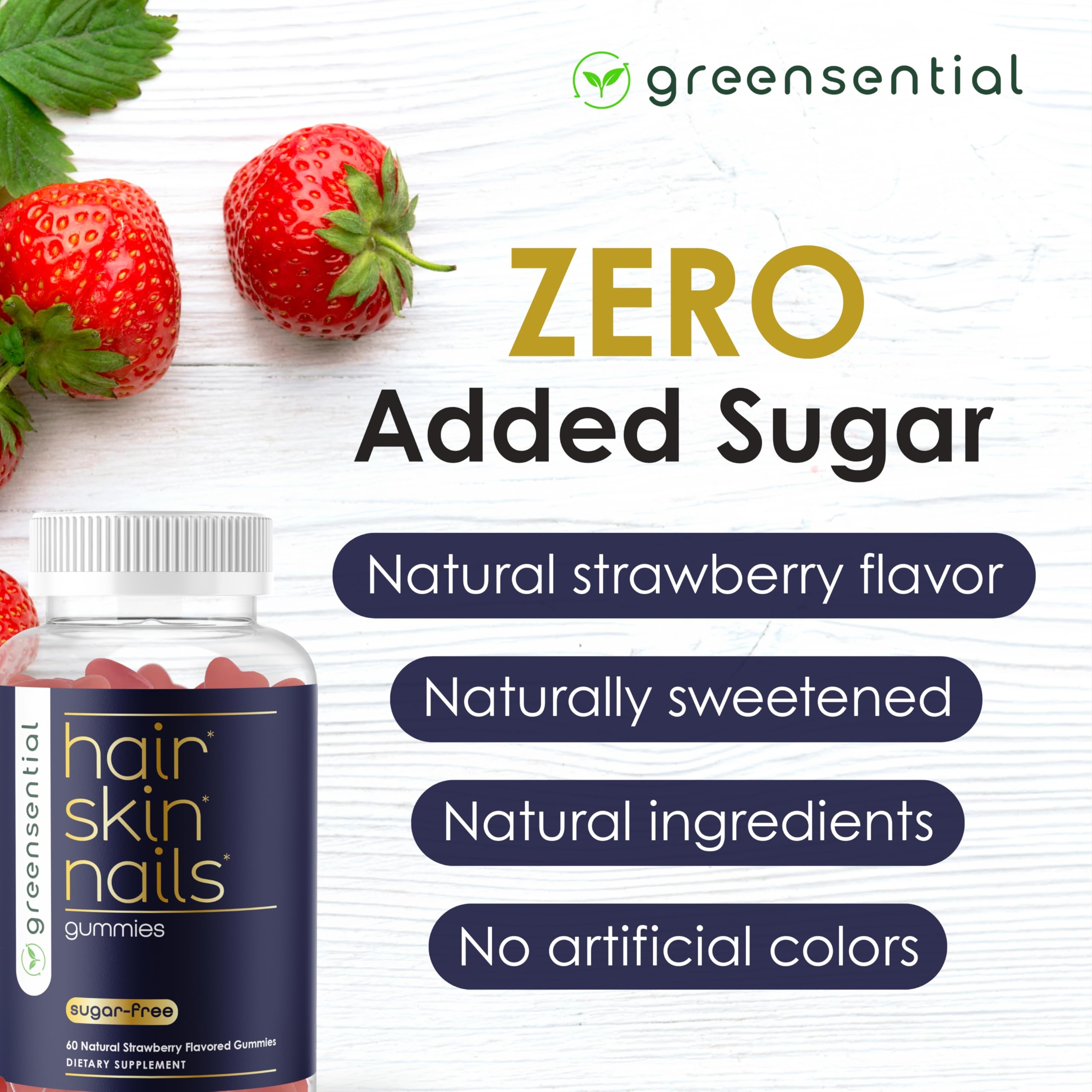 Plant-based pectin gummies ingredient illustration