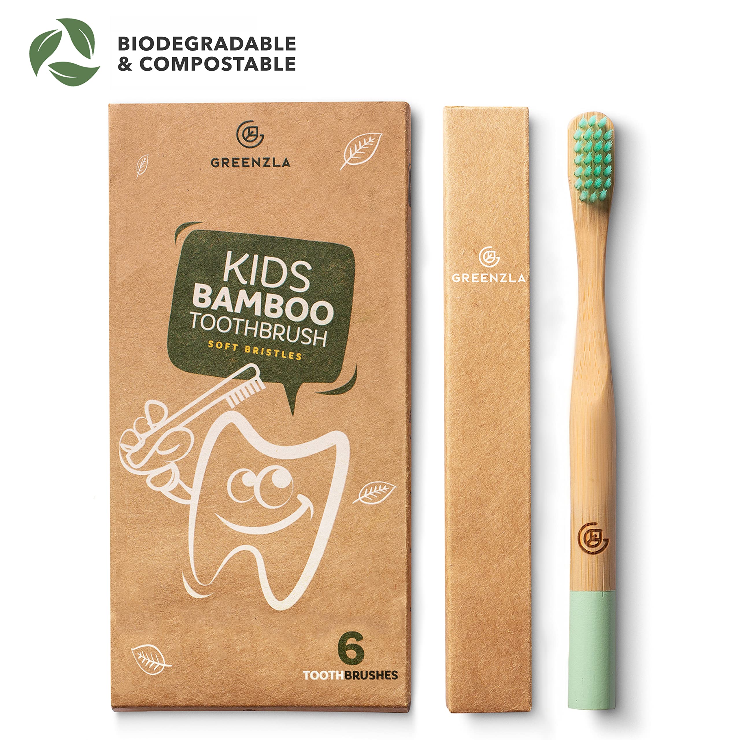 Close-up of charcoal-infused soft bristles on kids toothbrush