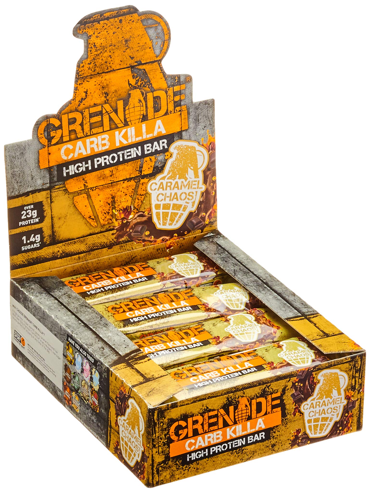 Grenade Carb Killa bar wrapped for on-the-go protein snack.